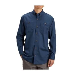 Vintage Duluth Trading Co Men’s Work Top Size XXL Chore Shirt Blue Pockets Farm